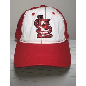 St Louis Cardinals Women's New Era 9Twenty Baseball Cap‎ Hat - Red Glitter Logo
